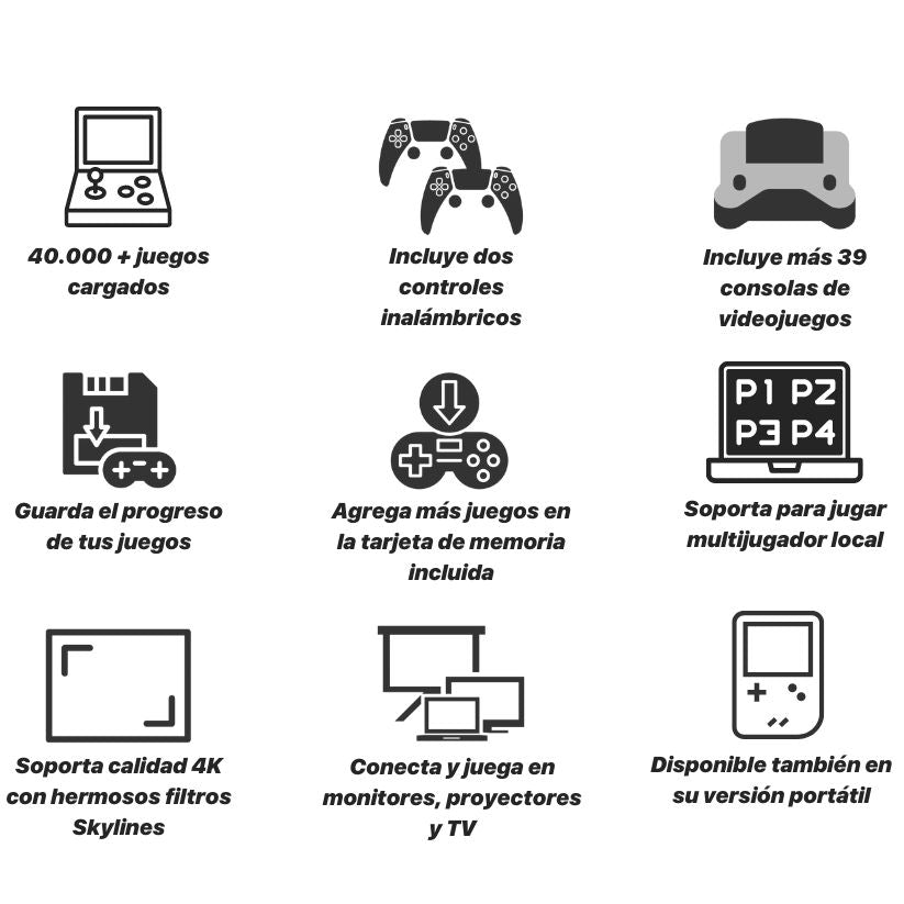 Arcadia Retro Stick™ | Consola Retro 4K HDMI