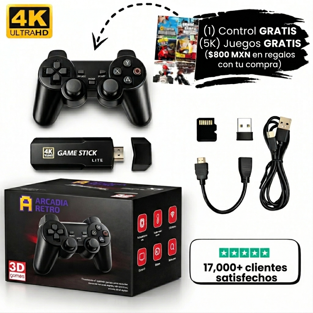 Arcadia Stick™ | Black Mamba Retro 4K 2026