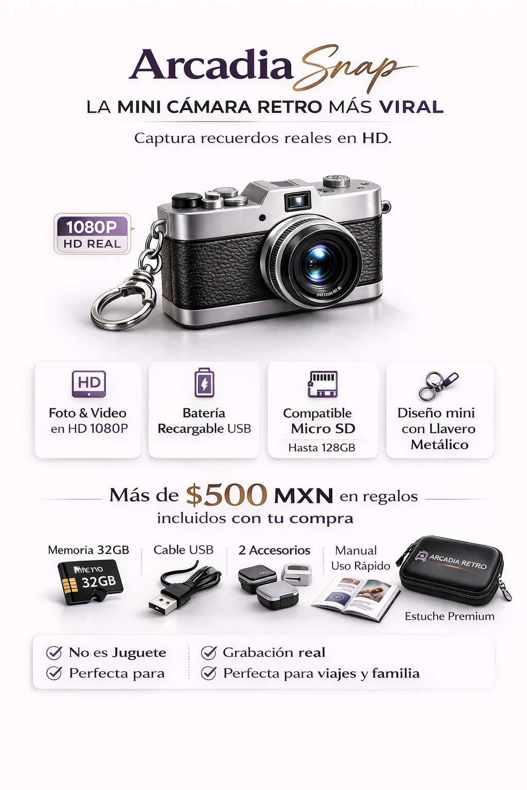 ArcadiaSnap  La mini cámara retro más viral