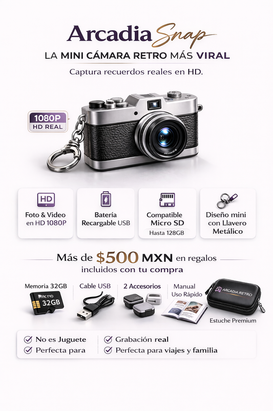 ArcadiaSnap  La mini cámara retro más viral